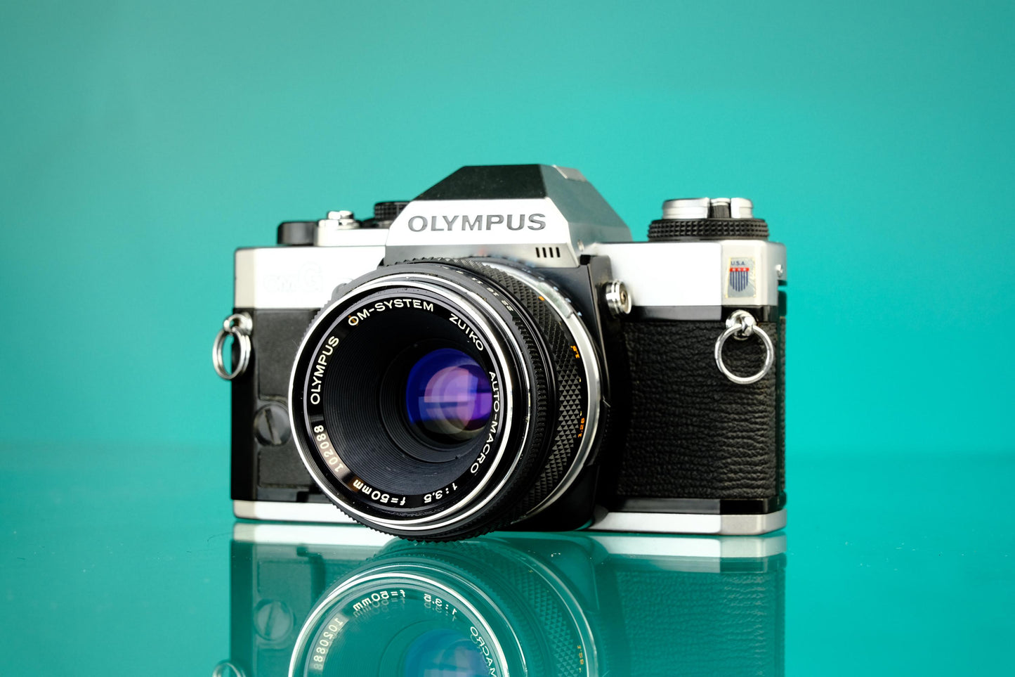Olympus OmG 35mm SLR w/ Olympus 50mm f/3.5 Auto-Macro OM Mount Lens