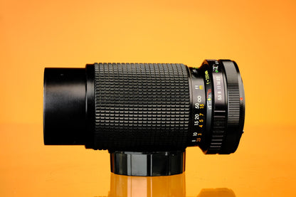Super Alibinar Zoom 80-200mm f/5.5 Telephoto Zoom Lens for Canon Ae-1 FD Mount