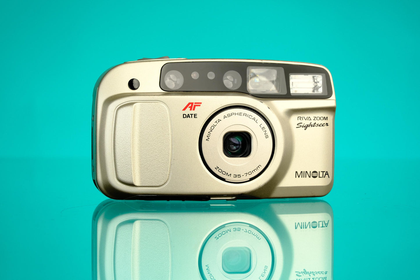 Minolta RIVA Freedom Zoom Sightseer 35mm Point & Shoot Film Camera