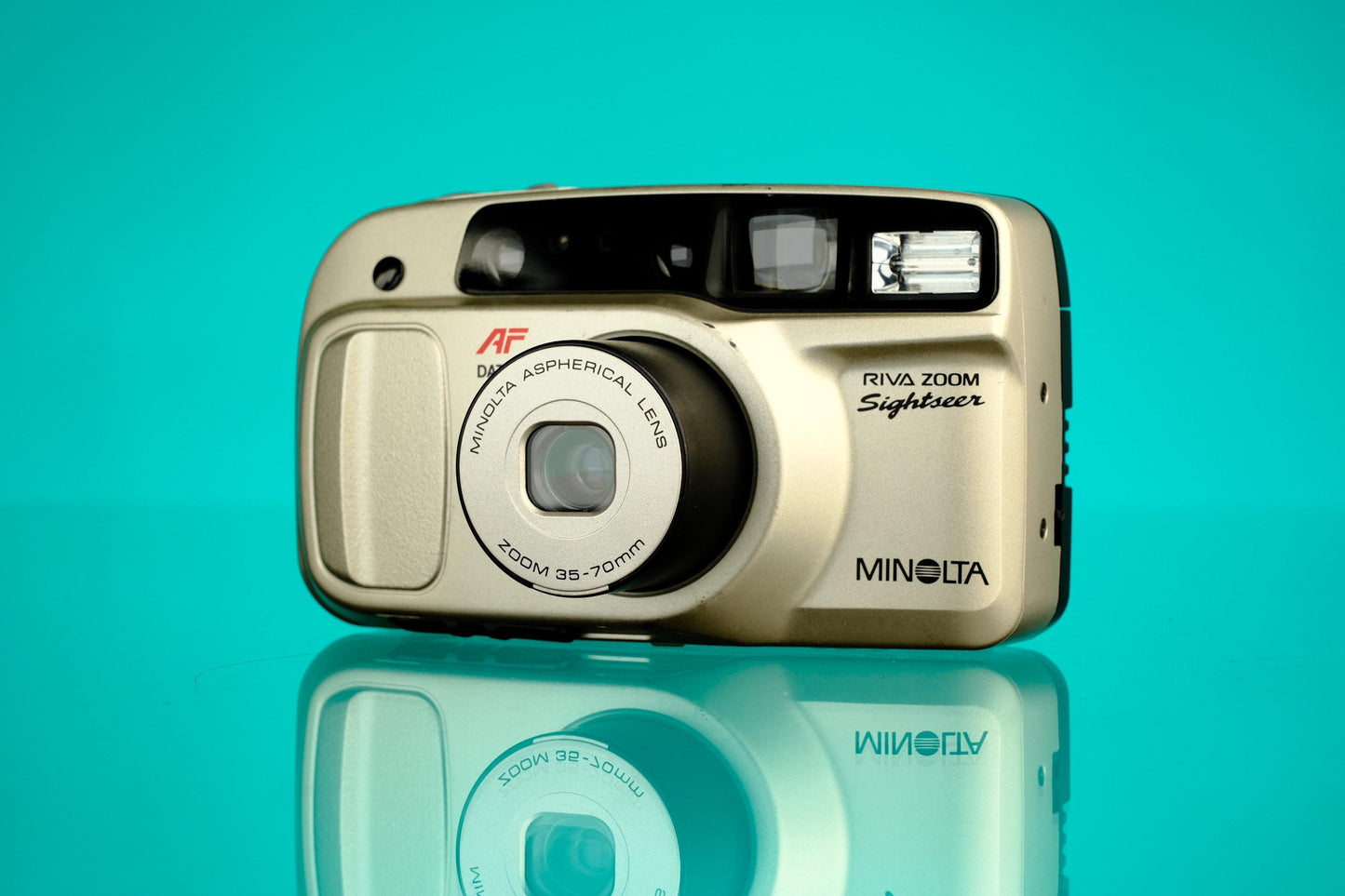 Minolta RIVA Freedom Zoom Sightseer 35mm Point & Shoot Film Camera