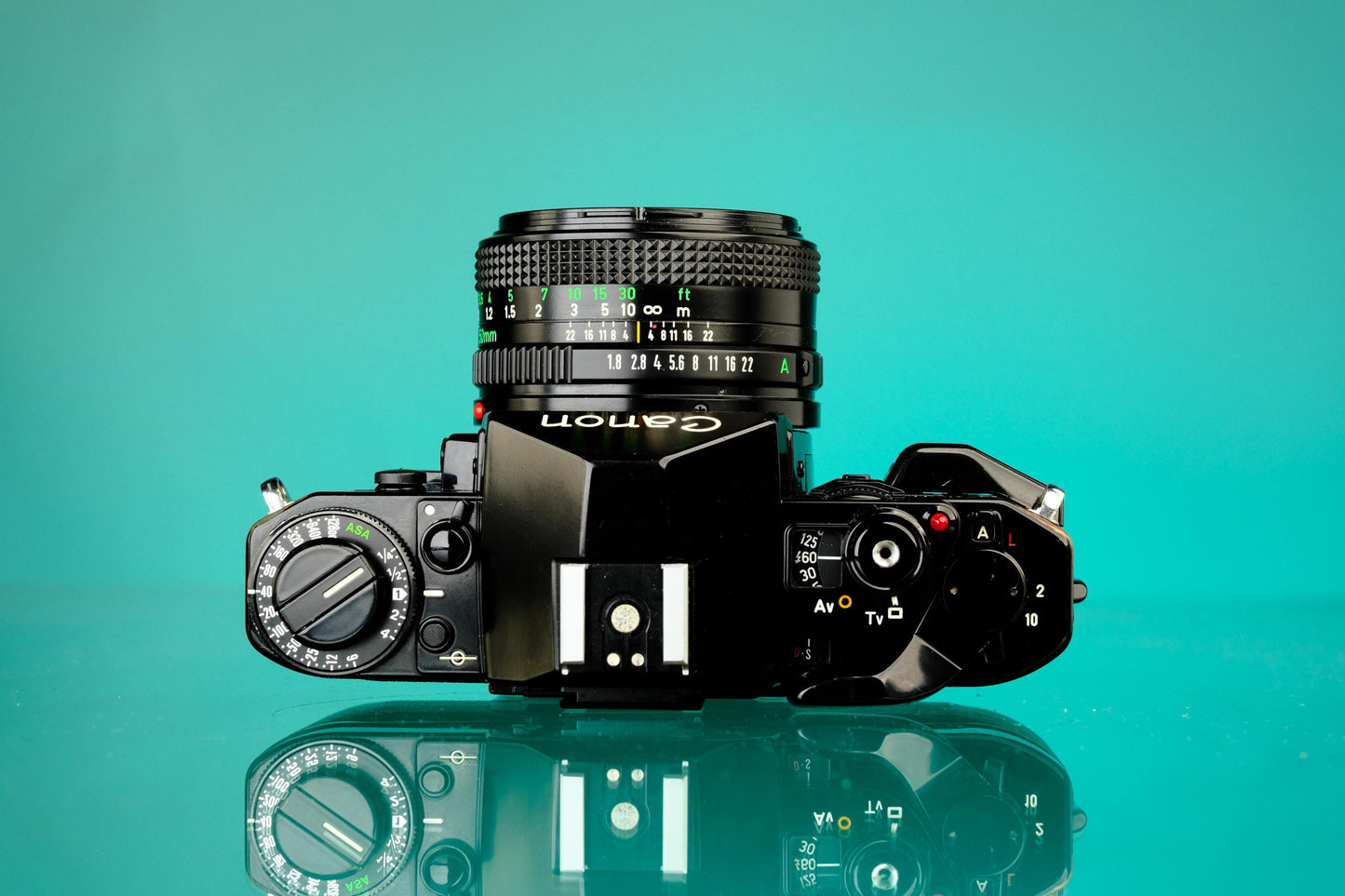 Canon A-1 35mm SLR Film Camera + Canon 50mm f/1.8 FD Lens