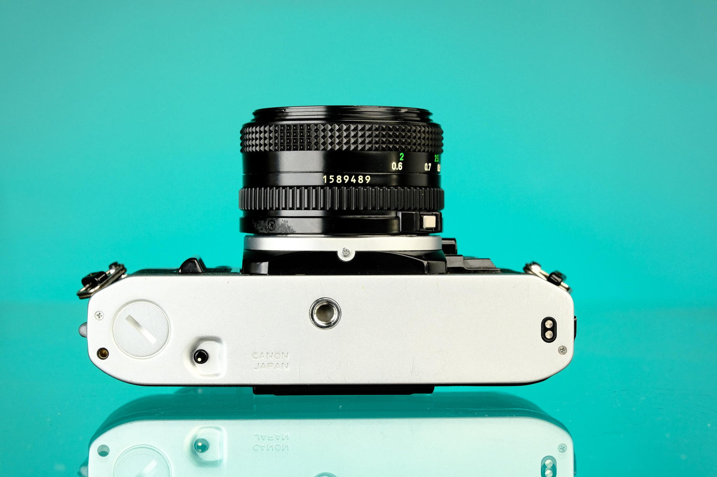 Canon AE-1 35mm SLR Film Camera + Canon 50mm f/1.8 FD Lens