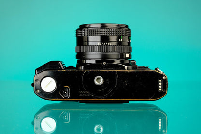 Canon A-1 35mm SLR Film Camera Body + Canon 50mm f/1.8 FD Lens