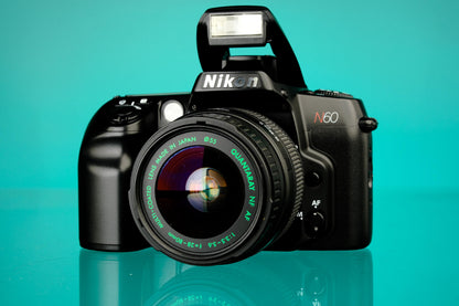 Nikon N60 35mm Autofocus SLR + 28-80mm f/3.5-5.6 Quantaray Zoom Lens