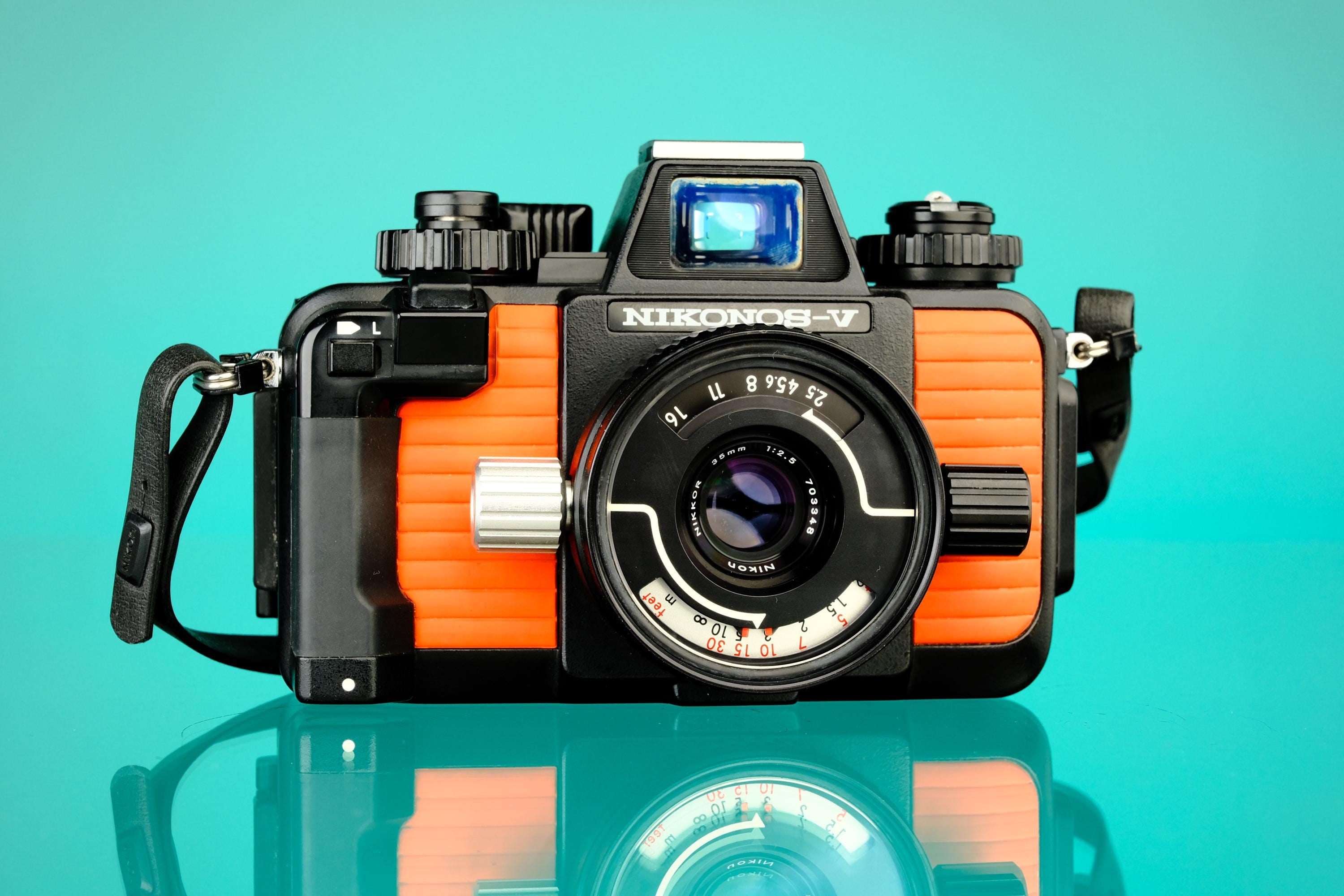 Nikon Nikonos V Orange 35mm Underwater Film Camera + 35mm f/2.5