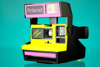 Polaroid Retrospekt "Cool Cam" Neon Yellow Special Edition 600 Instant Film Camera