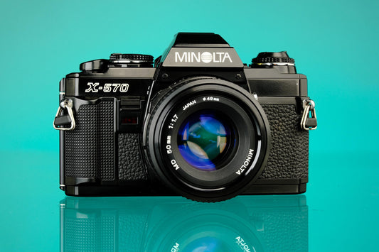 Minolta X570 35mm SLR + 50mm f/1.7 Lens