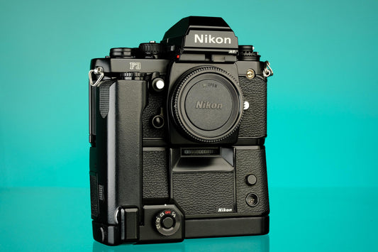Nikon F3 HP 35mm SLR Film Camera + MD-4 Motor Drive Grip