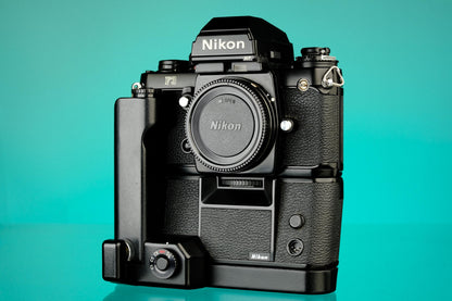 Nikon F3 HP 35mm SLR Film Camera + MD-4 Motor Drive Grip