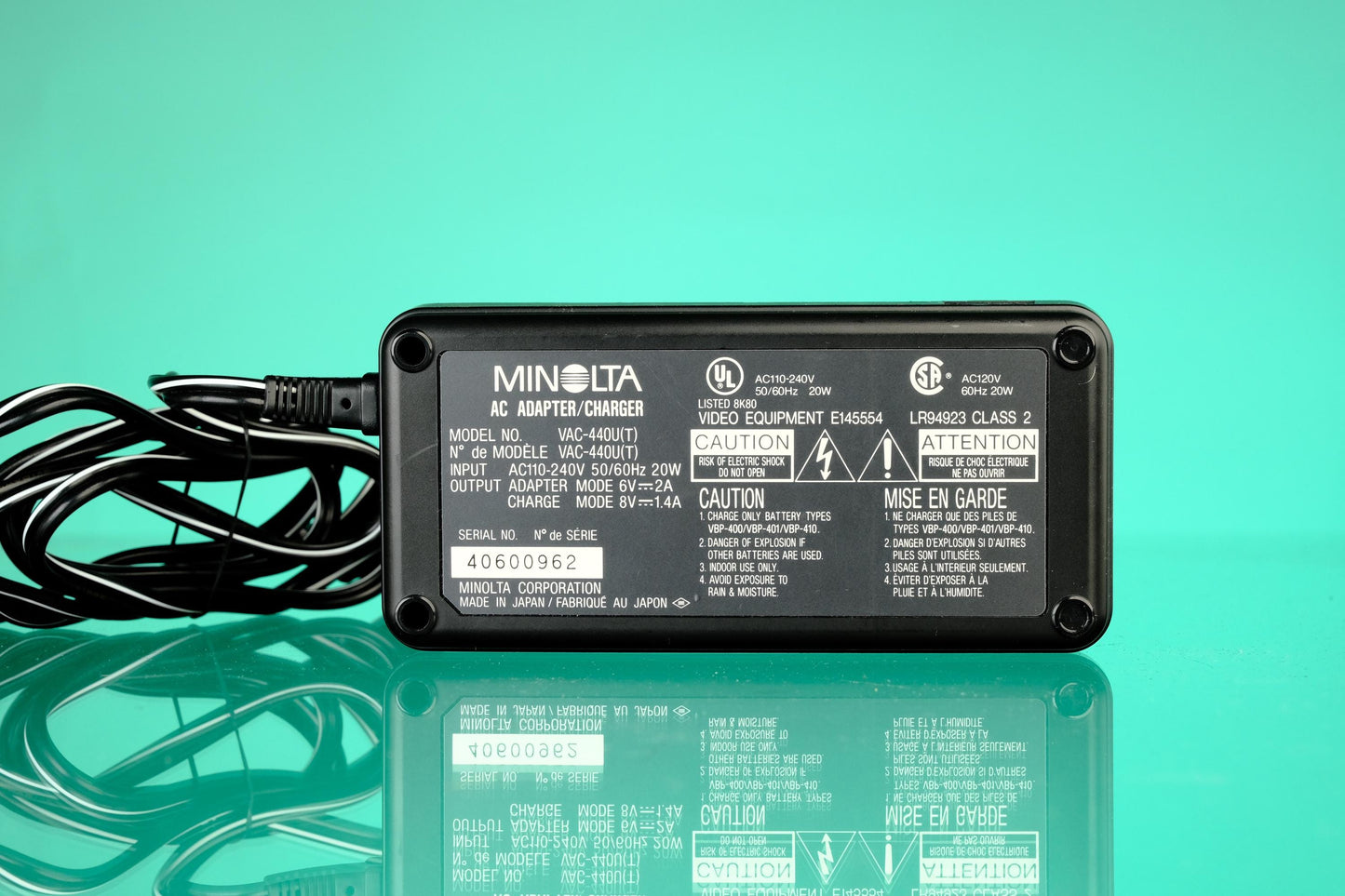 Minolta AC Adapter Charger VAC-440u