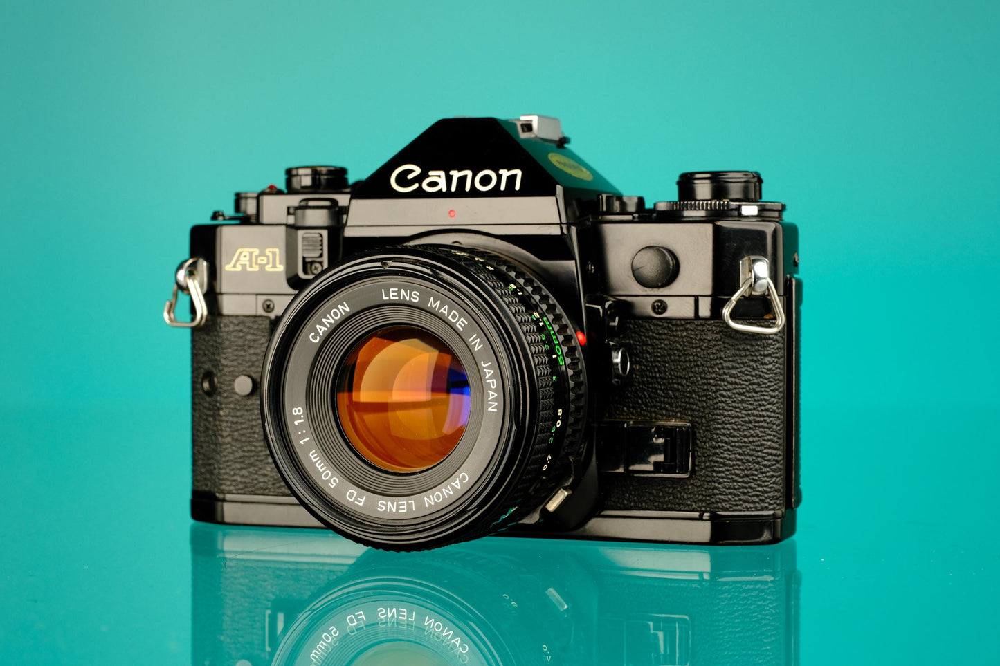 Canon A-1 35mm SLR Camera + 50mm f/1.8 Lens