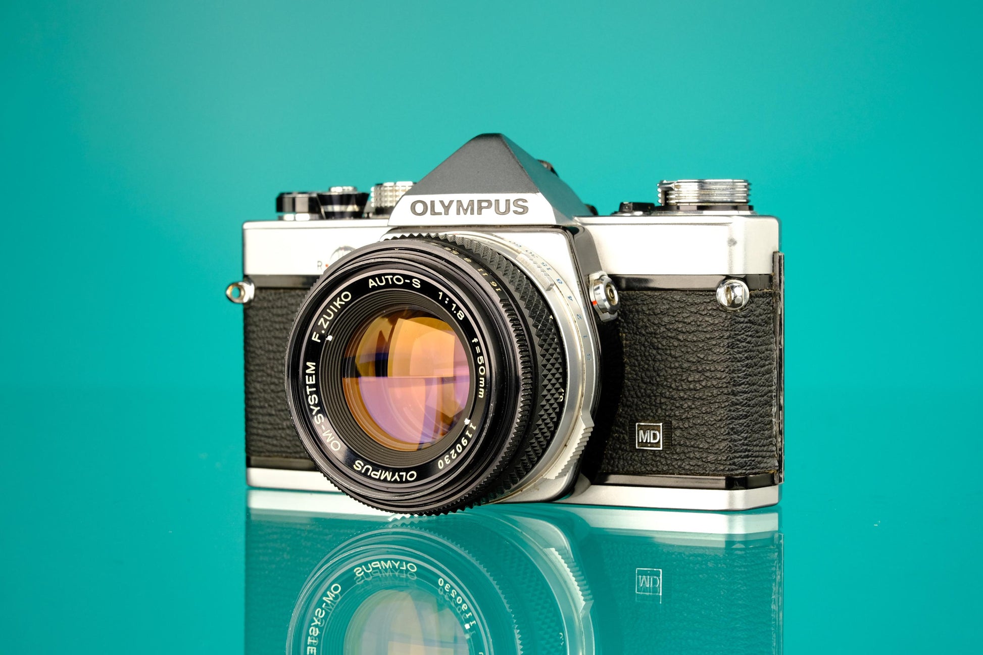 Olympus OM-1n 35mm SLR Film Camera + 50mm F/1.8