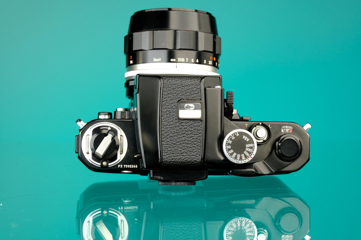 Nikon F2 35mm SLR w/ DP-1 Viewfinder + Micro Nikkor 55mm f/3.5 Lens