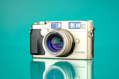 Contax G2 35mm Rangefinder Point and Shoot Film Camera + 45mm f/2