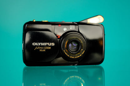 Olympus mju Zoom Deluxe 35mm Point and Shoot Camera