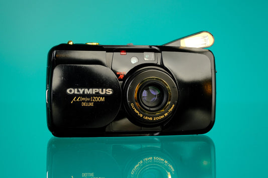 Olympus mju Zoom Deluxe 35mm Point and Shoot Camera