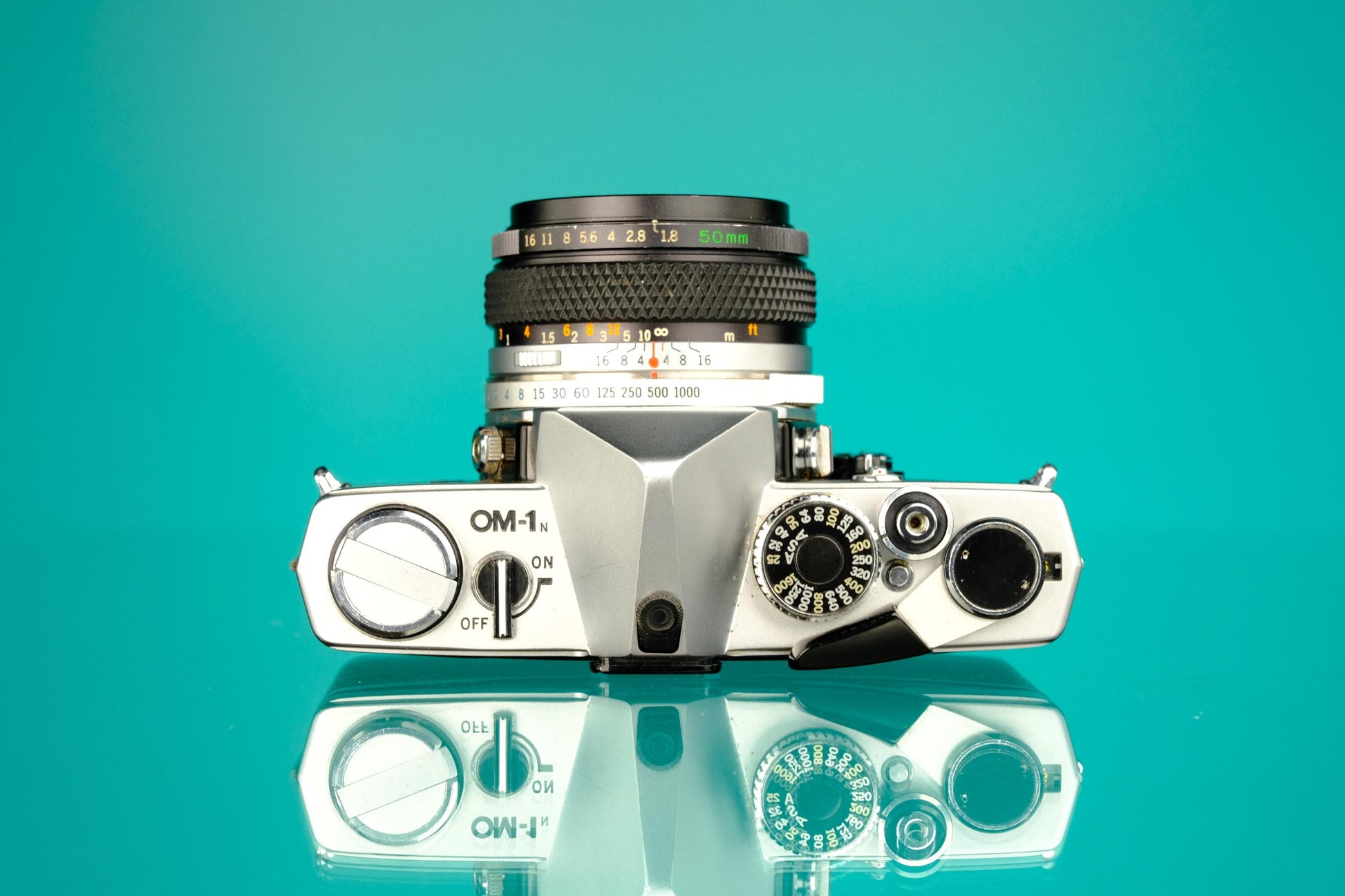 Olympus OM-1n 35mm SLR Film Camera + 50mm F/1.8