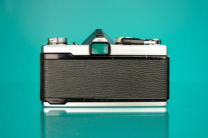 Olympus OM-1n 35mm SLR Film Camera + 50mm F/1.8