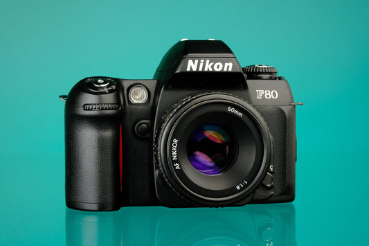 Nikon F80 35mm SLR + 50mm AF Nikkor f/1.8
