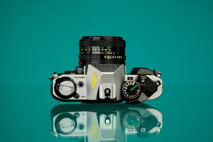 Canon AE-1 Program SLR + 50mm f/1.8 Lens