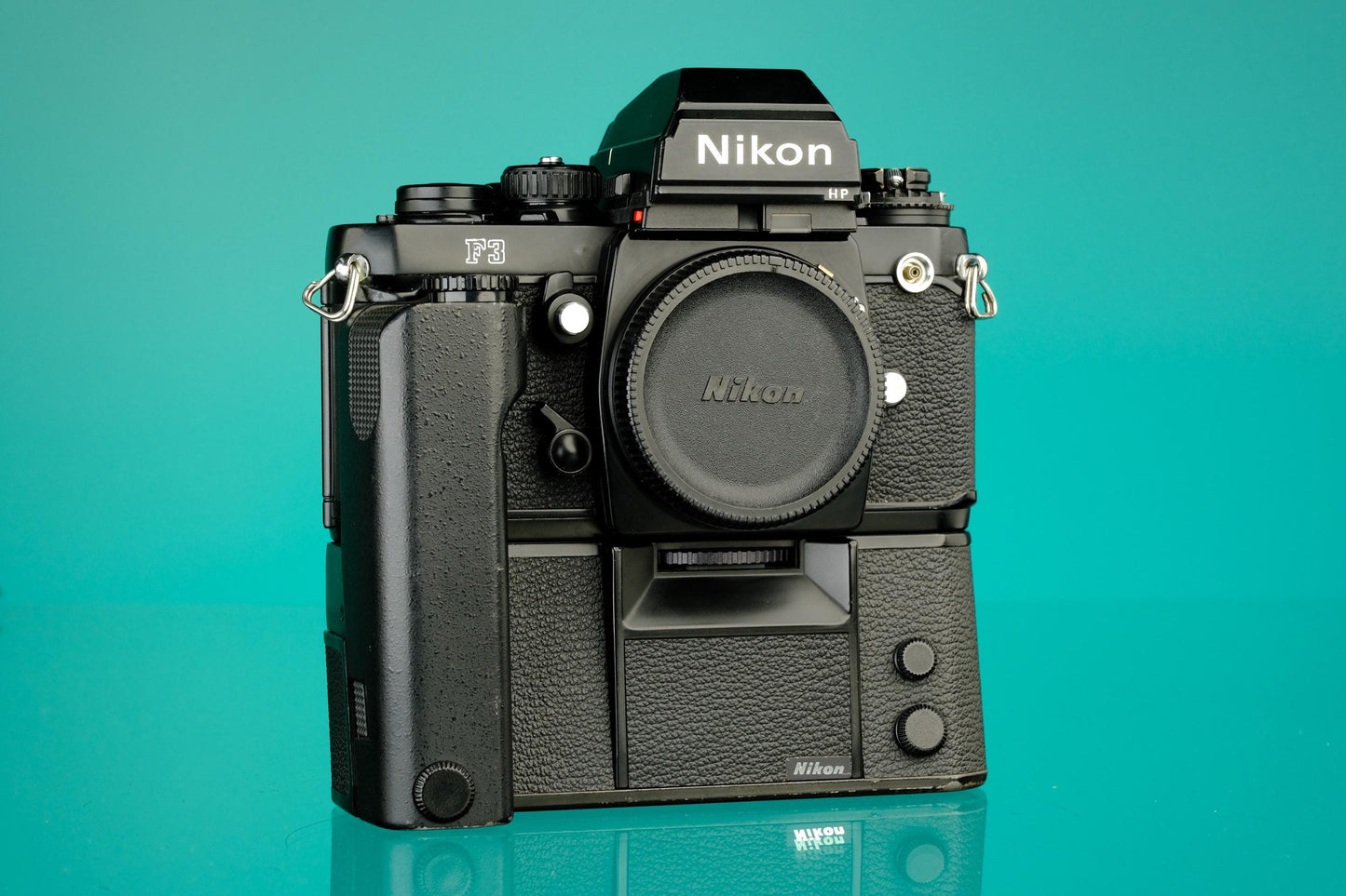 Nikon F3 HP 35mm SLR Film Camera + MD-4 Motor Drive Grip