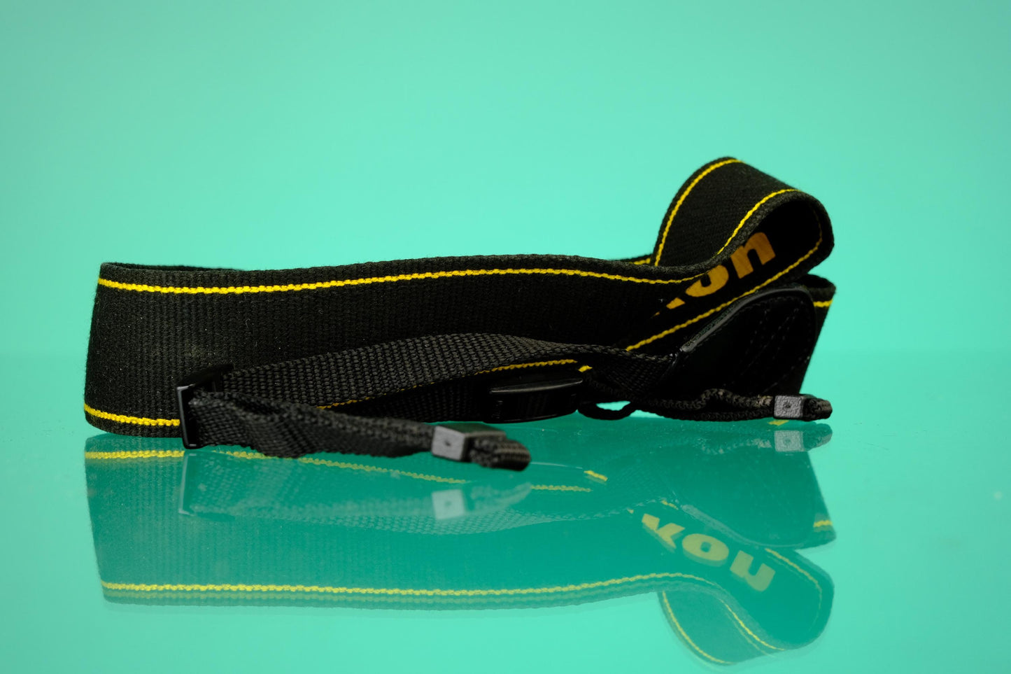 Nikon Camera Strap Yellow Logo