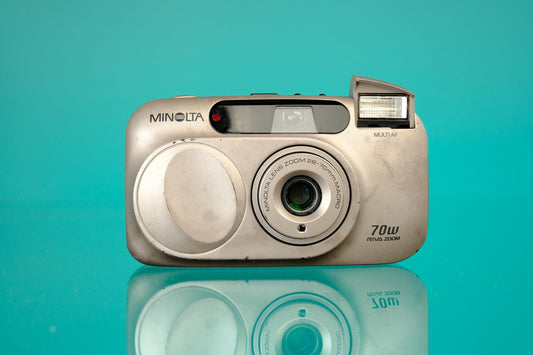 Minolta 70w Riva Zoom 36mm Point and Shoot Film Camera