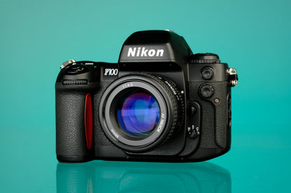 Nikon F100 35mm SLR + Nikon AF Nikkor 50mm f/1.4 Lens Kit