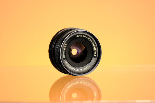 Konica Hexanon AR 28mm f/3.5 Wide Angle Prime Lens - AR Mount