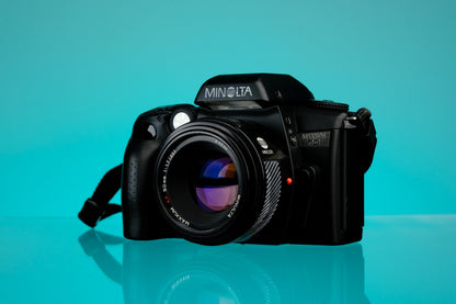 Minolta Maxxum 70 35mm SLR Film Camera + 50mm f/1.7 Lens, 35-70mm Zoom Lens Kit
