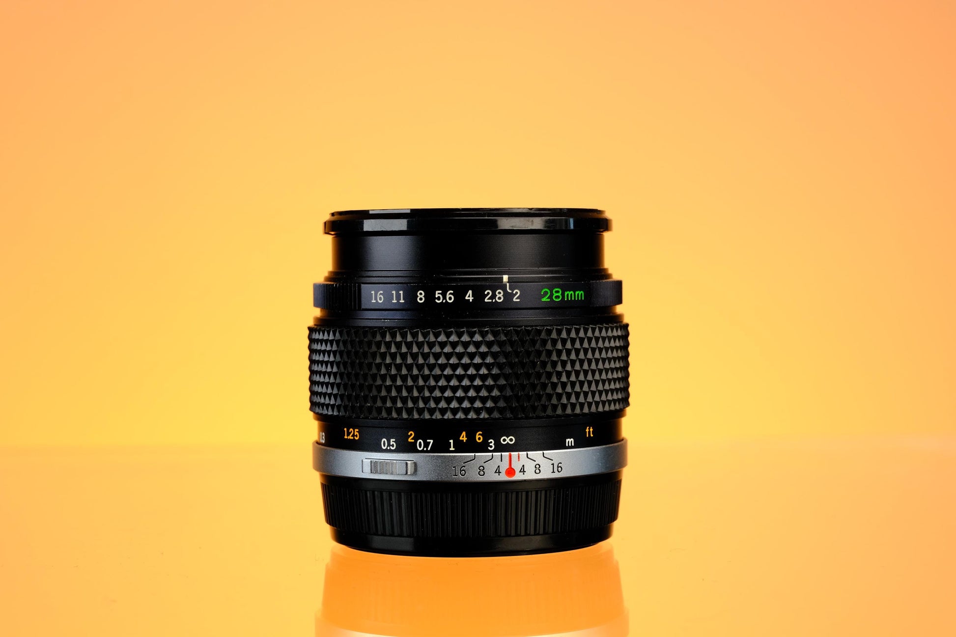 Olympus Zuiko 28mm f/2.0 w/ Hood & Case Late Model - OM Mount