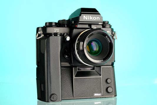 Nikon F3 HP 35mm SLR Film Camera + MD-4 Motor Drive Grip