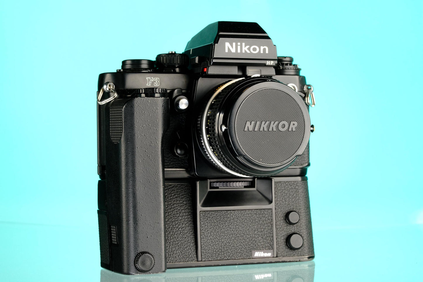 Nikon F3 HP 35mm SLR Film Camera + MD-4 Motor Drive Grip