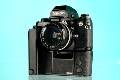 Nikon F3 HP 35mm SLR Film Camera + MD-4 Motor Drive Grip