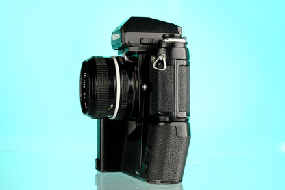 Nikon F3 HP 35mm SLR Film Camera + MD-4 Motor Drive Grip