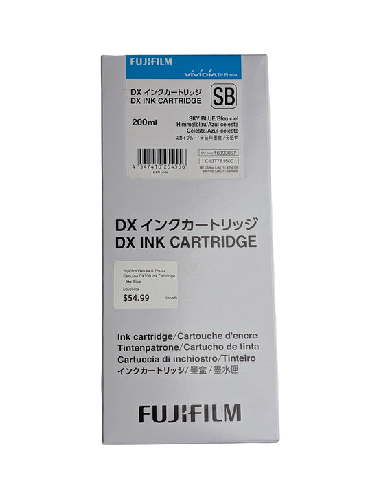 Fujifilm Vividia D Photo Genuine DX100 Ink Cartridge - Sky Blue