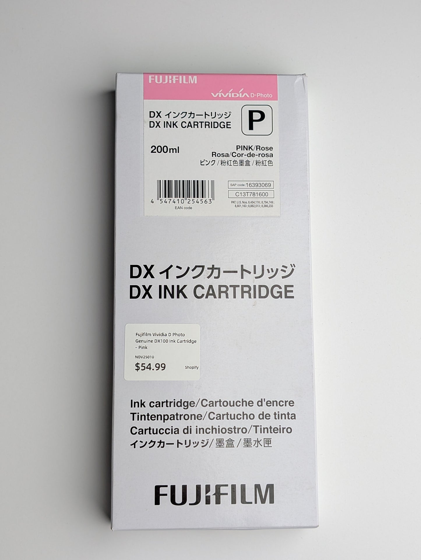 Fujifilm Vividia D Photo Genuine DX100 Ink Cartridge - Sky Blue