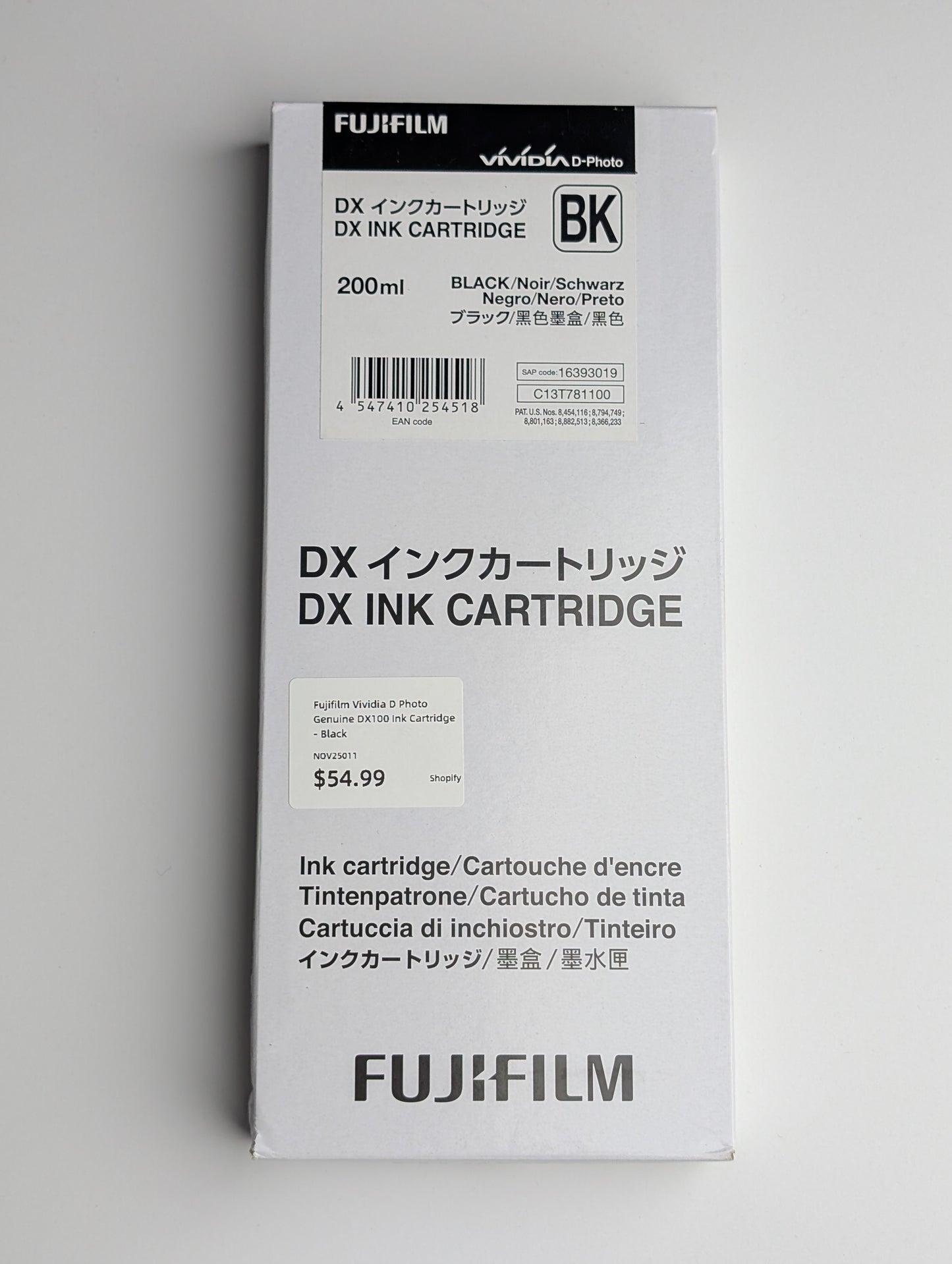 Fujifilm Vividia D Photo Genuine DX100 Ink Cartridge - Sky Blue